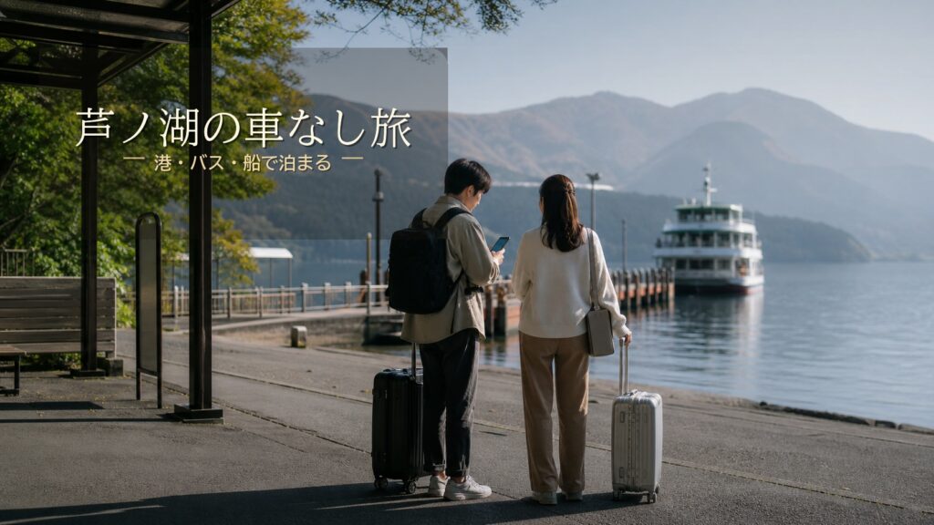 芦ノ湖で車なし旅行に向く宿泊エリアまとめ