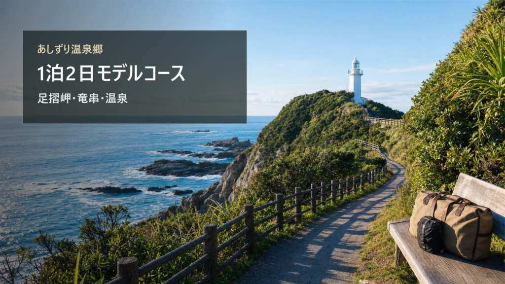 あしずり温泉郷1泊2日モデルコース|足摺岬と竜串を無理なく巡る