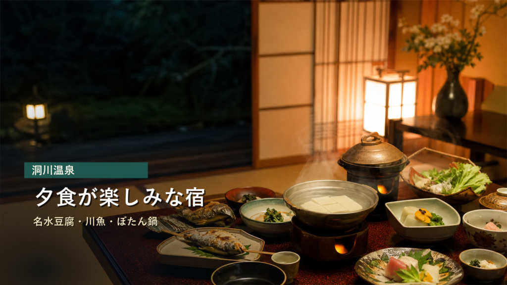 洞川温泉で夕食が楽しみな宿7選｜名水豆腐・川魚・ぼたん鍋で選ぶ