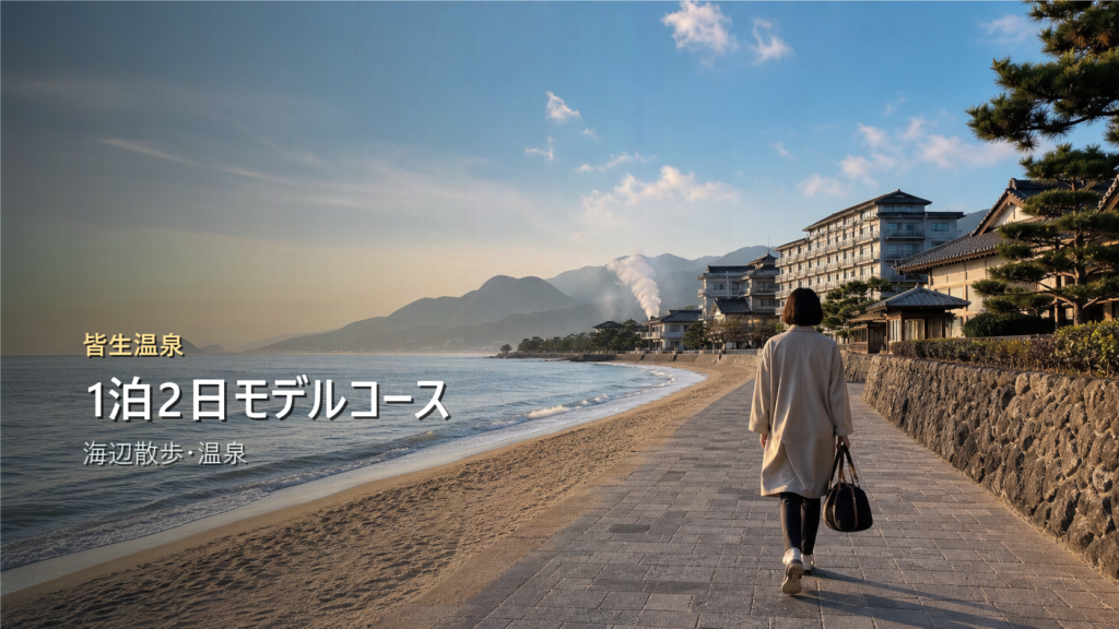 皆生温泉1泊2日モデルコース｜海辺散歩・温泉・米子観光を楽しむ