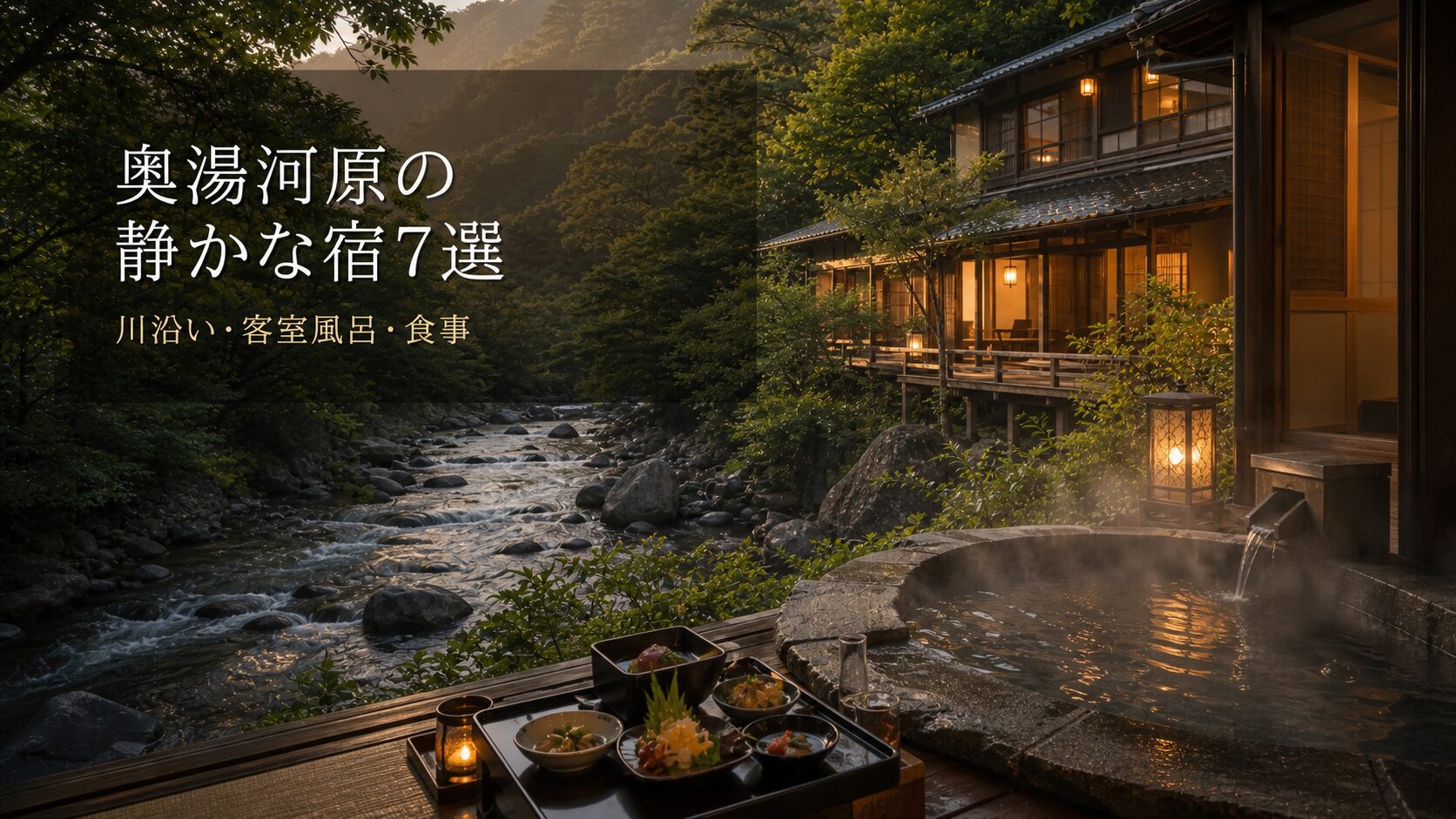 奥湯河原で静かに過ごせる宿7選のアイキャッチ