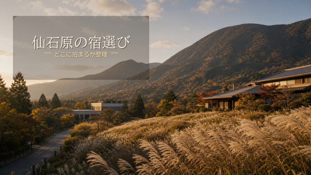 仙石原でどこに泊まる？宿泊エリアと宿の選び方のアイキャッチ画像