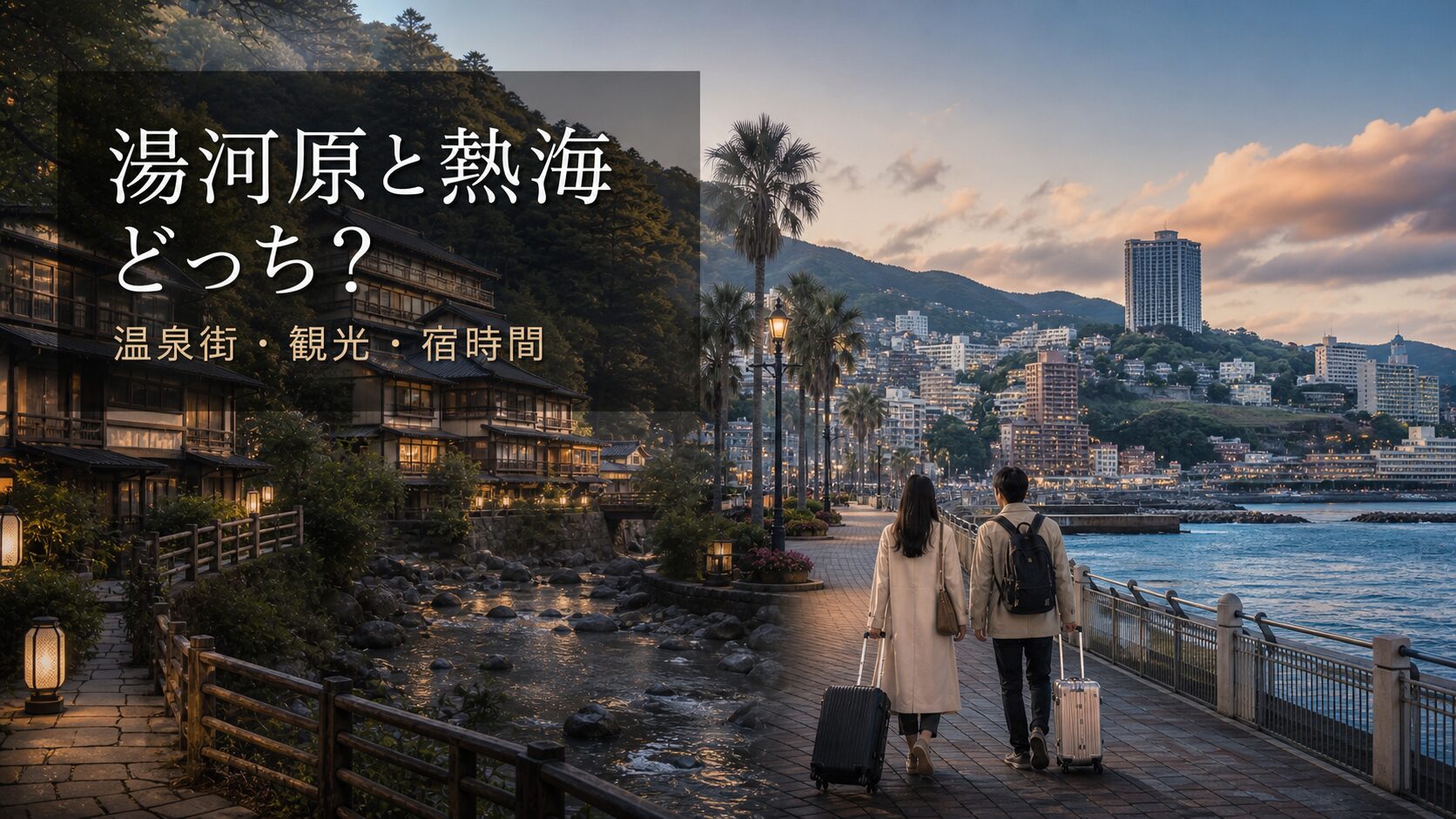 湯河原と熱海の宿泊エリア比較のアイキャッチ