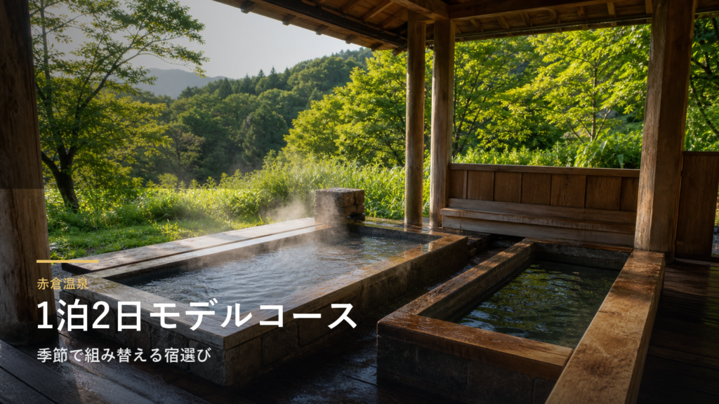 赤倉温泉の1泊2日モデルコース｜季節で組み替える宿選び