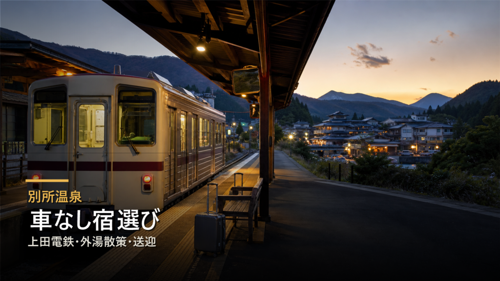 別所温泉を車なしで楽しむ宿選び|上田電鉄・外湯散策・送迎で考える