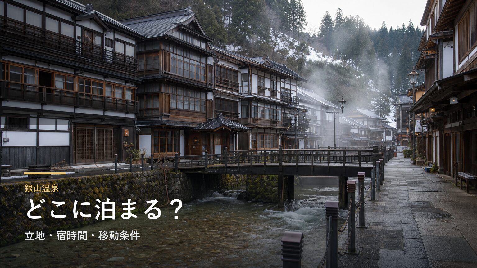 銀山温泉でどこに泊まる？｜立地・宿時間・移動条件で選ぶ