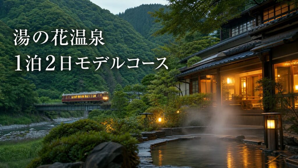 湯の花温泉1泊2日モデルコース|トロッコ列車と宿時間を無理なく楽しむ