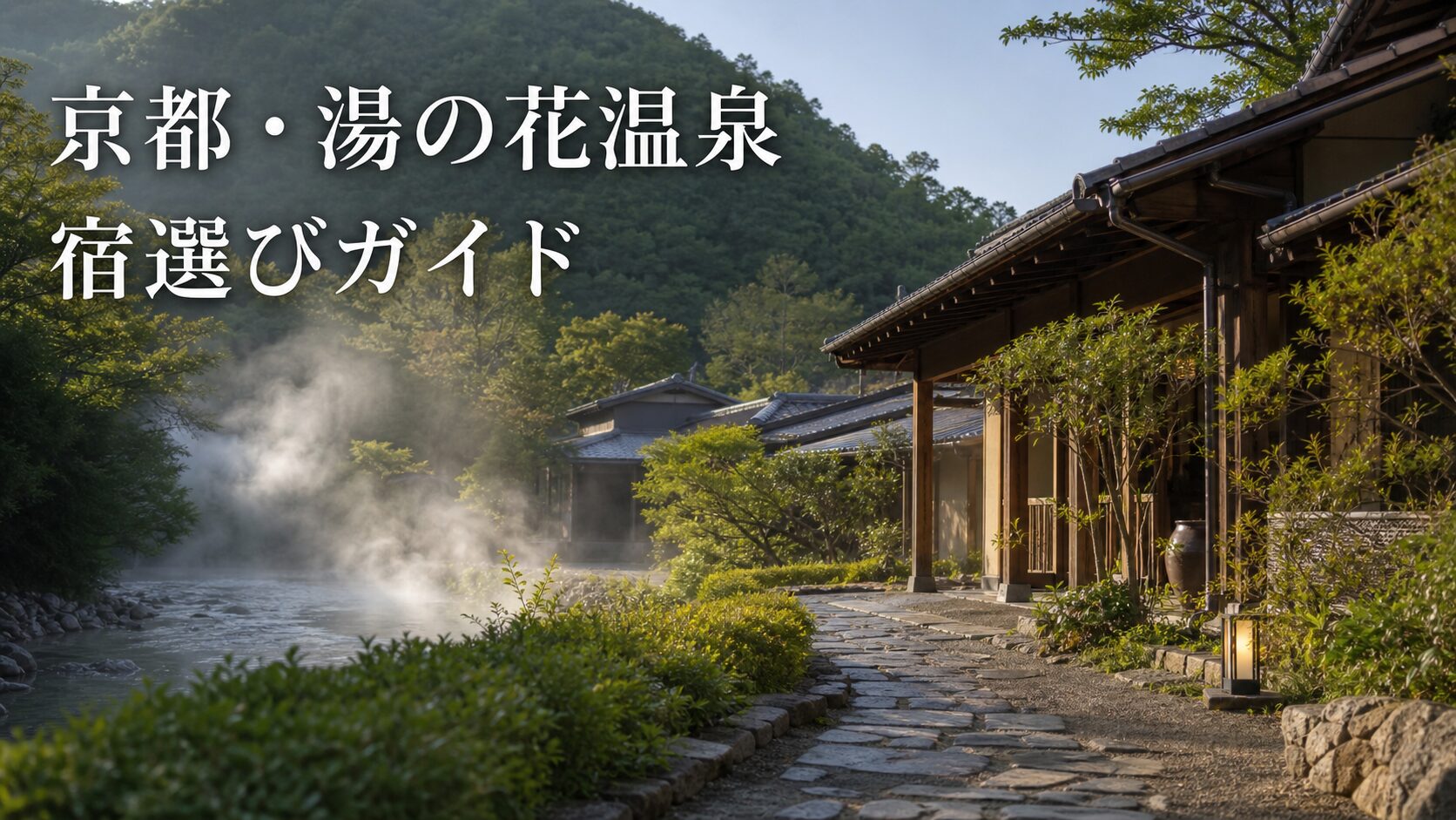 京都・湯の花温泉でどこに泊まる？温泉街・亀岡駅前・料理宿で選ぶ