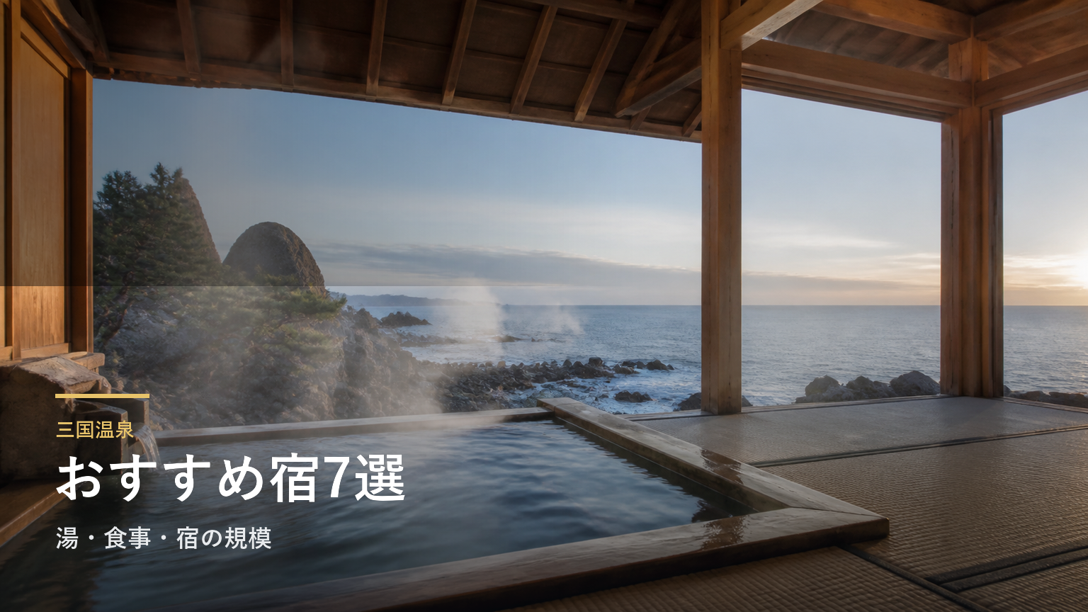 三国温泉のおすすめ宿7選｜湯・食事・宿の規模で選ぶ