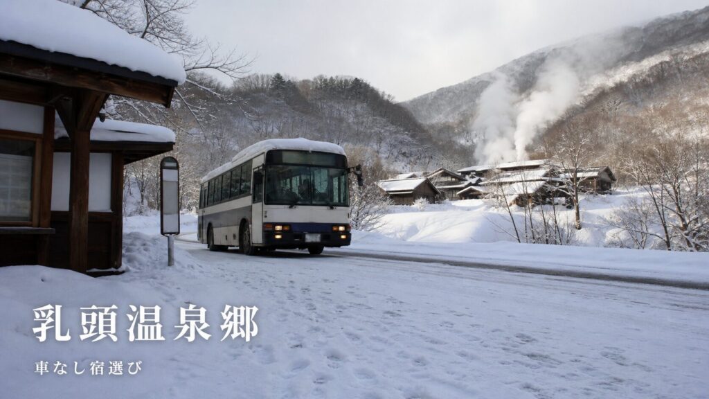 乳頭温泉郷を車なしで楽しむ宿選び|田沢湖駅・路線バス・送迎で考える
