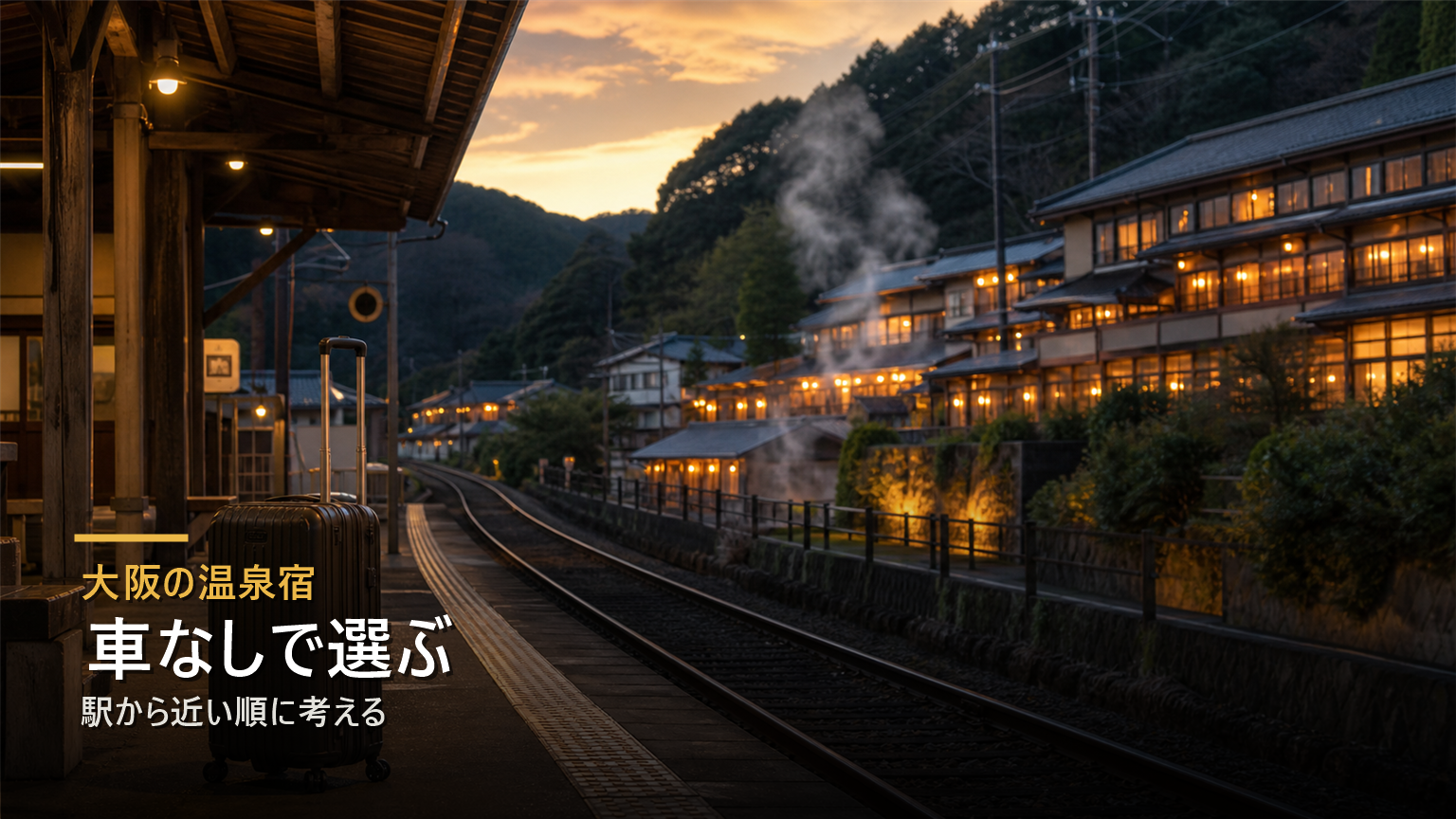 大阪の温泉宿を車なしで駅から近い順に考える宿選びの写真風アイキャッチ