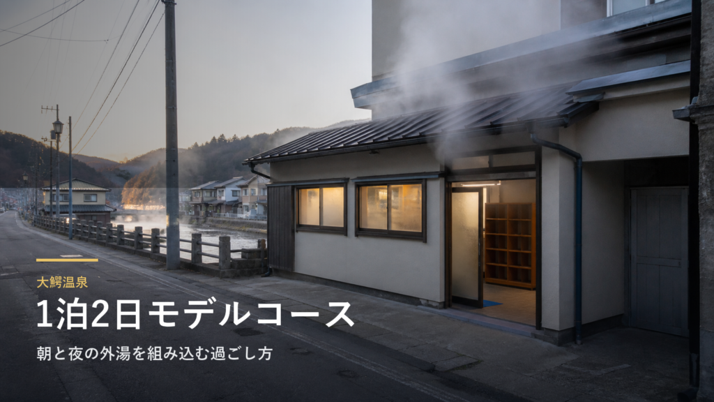 大鰐温泉の1泊2日モデルコース｜朝と夜の外湯を組み込む過ごし方
