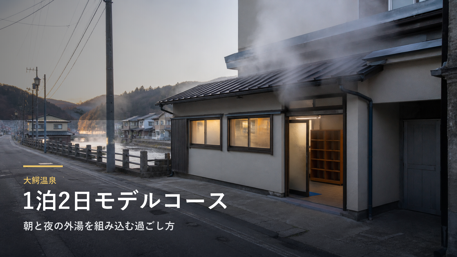 大鰐温泉の1泊2日モデルコース｜朝と夜の外湯を組み込む過ごし方