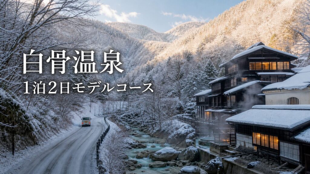 白骨温泉1泊2日モデルコース｜乳白色の湯と上高地・乗鞍方面を無理なく楽しむ