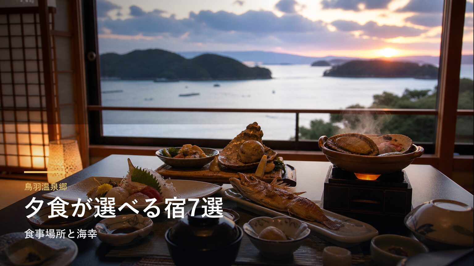 鳥羽温泉郷の夕食が楽しみな旅館7選｜食事場所から選ぶ