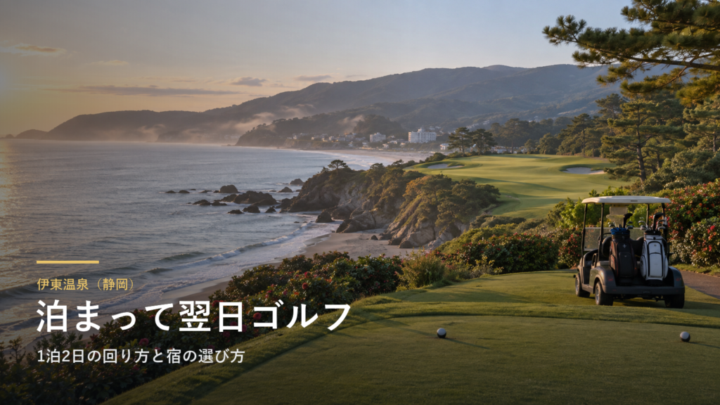 伊東温泉（静岡） 泊まって翌日ゴルフ