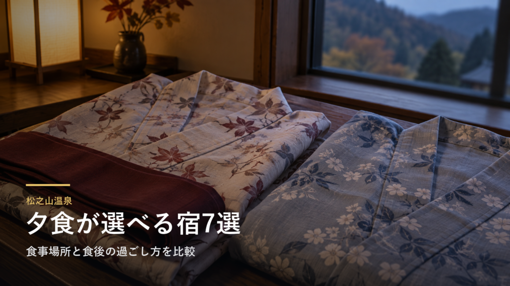 松之山温泉の夕食で選ぶ宿7選｜食事場所と食後の過ごし方を比較