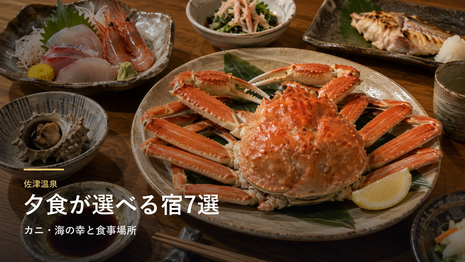 兵庫・佐津温泉の夕食が楽しみな宿7選｜カニ・海の幸と食事場所で選ぶ