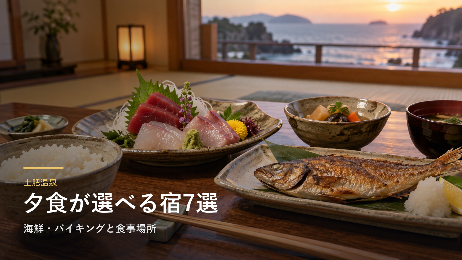 静岡・土肥温泉の夕食が楽しみな宿7選｜海鮮・バイキングと食事場所で選ぶ