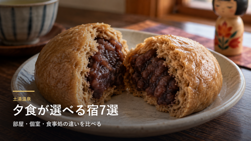 土湯温泉の夕食で選ぶ宿7選｜部屋・個室・食事処の違いを比べる