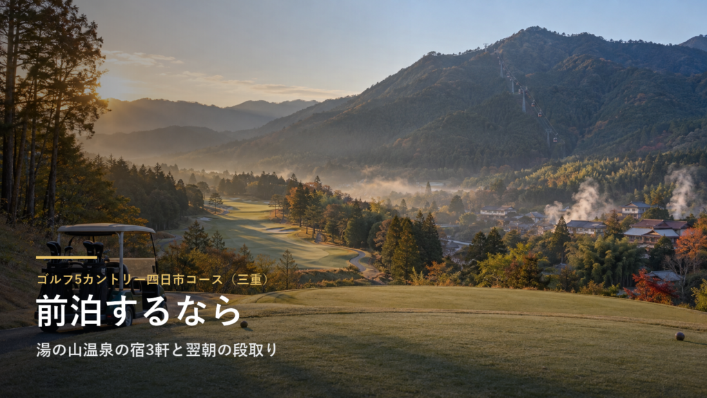 ゴルフ5カントリー四日市コース（三重） 前泊するなら
