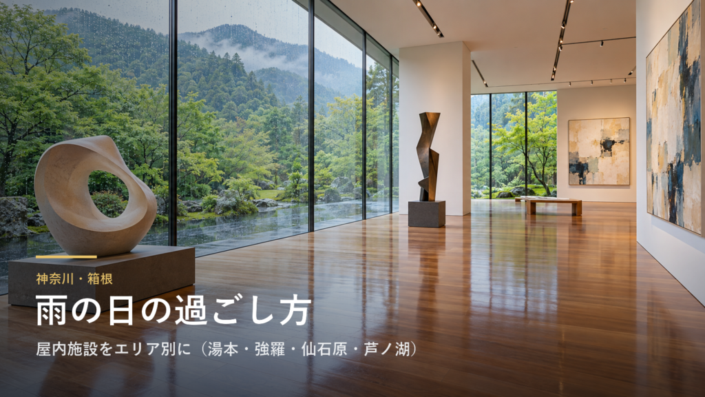 神奈川・箱根の雨の日の過ごし方｜屋内施設をエリア別に（湯本・小涌谷・強羅・仙石原・芦ノ湖）