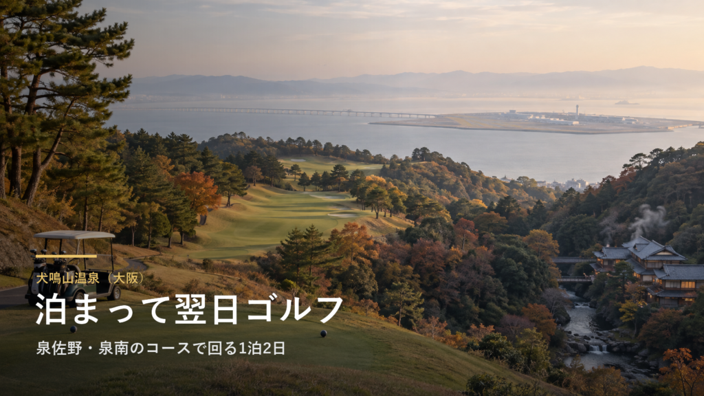 犬鳴山温泉（大阪） 泊まって翌日ゴルフ
