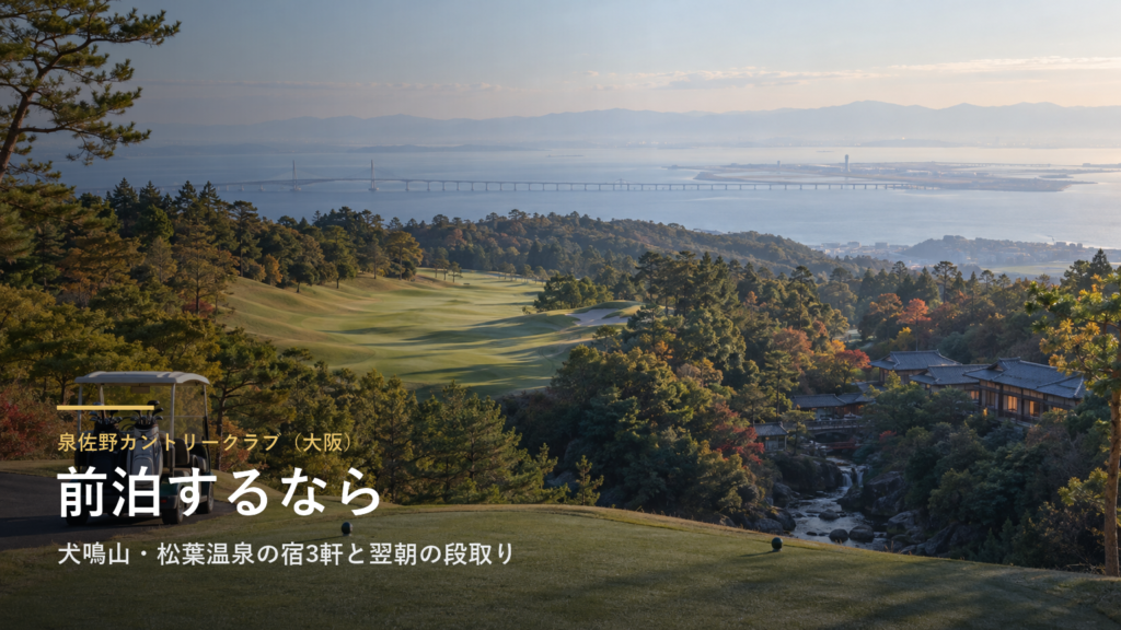 泉佐野カントリークラブに前泊するなら｜大阪・犬鳴山温泉と松葉温泉の宿3軒と翌朝の段取り