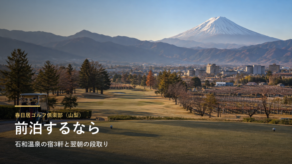 春日居ゴルフ倶楽部（山梨） 前泊するなら