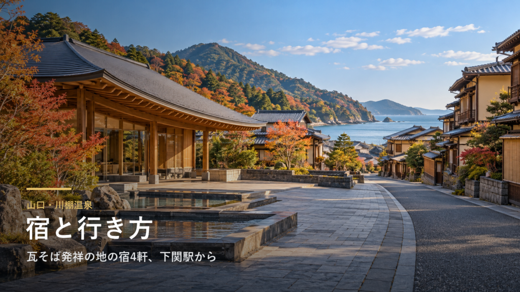 山口・川棚温泉の宿と行き方｜瓦そば発祥の地の宿4軒、下関駅からの電車と新下関駅からの送迎