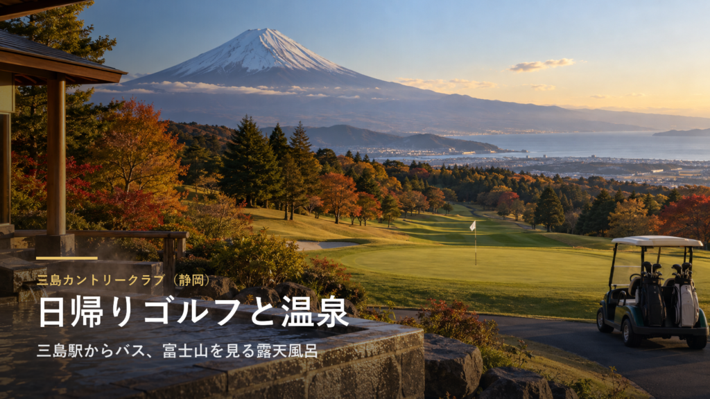 三島カントリークラブ（静岡） 日帰りゴルフと温泉
