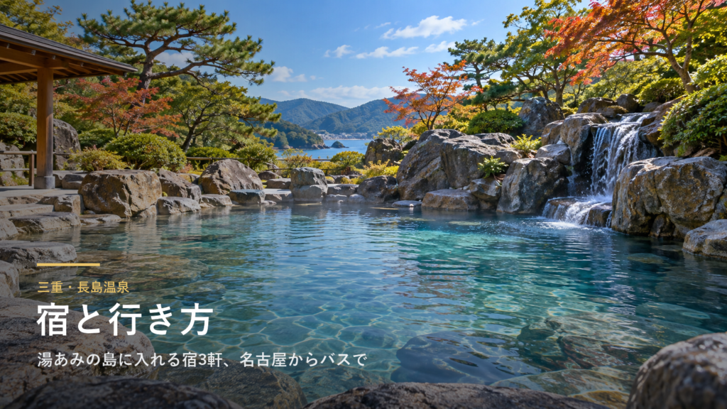 三重・長島温泉の宿と行き方｜湯あみの島に入れるホテル3軒、名古屋駅からバスで約50分