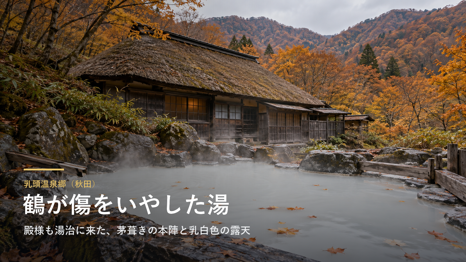 乳頭温泉郷（秋田） 鶴が傷をいやした湯