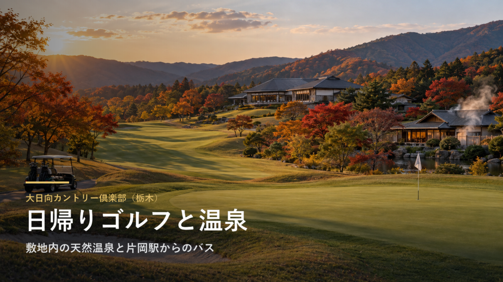 大日向カントリー倶楽部（栃木） 日帰りゴルフと温泉