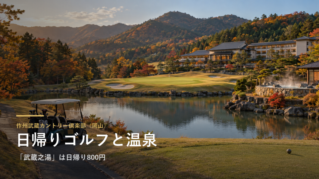 作州武蔵カントリー倶楽部（岡山） 日帰りゴルフと温泉