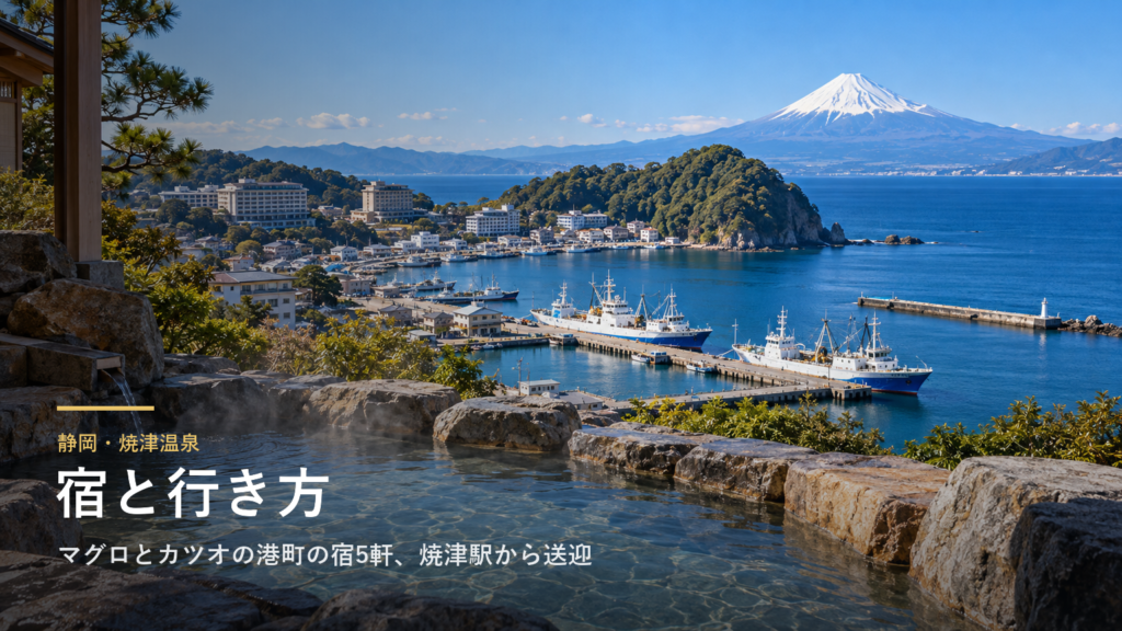 静岡・焼津温泉の宿と行き方｜マグロとカツオの港町の宿5軒、焼津駅からの送迎と日帰り入浴