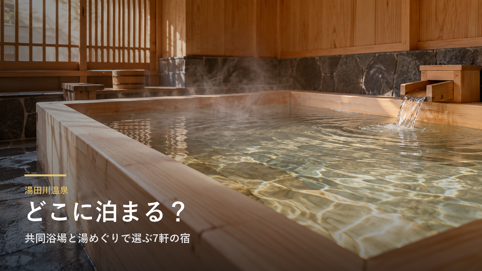 山形・湯田川温泉エリアガイド｜共同浴場と湯めぐりで選ぶ7軒の宿